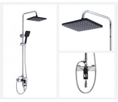 Душевая стойка ЭЛЕМЕНТ EL77CB хром черный Bronze de Luxe 