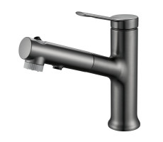 Смеситель для раковины многофункциональный Raffine F281T, оружейная сталь