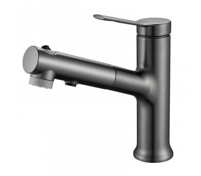 Смеситель для раковины многофункциональный Raffine F281T, оружейная сталь