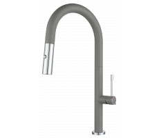 Смеситель для кухни Rivelato Asti U-обр. с выдвижной лейкой D-35мм cromo 3972500 grigio cromo Смеситель для кухни Rivelato Asti U-обр. с выдвижной лейкой D-35мм cromo 3972500 grigio cromo