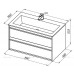 Тумба с раковиной Aquanet Lino 90 белый матовый 