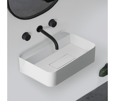 Раковина подвесная ABBER Stein AS2626 белая матовая Раковина подвесная ABBER Stein AS2626 белая матовая