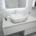Раковина Teymi Solli 50 artceramic, накладная, Белый Мрамор T50393 