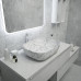 Раковина Teymi Solli 50 artceramic, накладная, Белый Мрамор T50393 