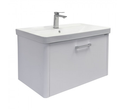 Подвесная тумба-умывальник Comforty Катунь 80П белая матовая с раковиной 4480 00-00018665 Подвесная тумба-умывальник Comforty Катунь 80П белая матовая с раковиной 4480 00-00018665
