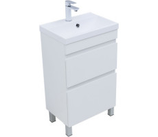 Тумба под раковину Aquanet Нота New 50 белый глянец 00344138 Тумба под раковину Aquanet Нота New 50 белый глянец 00344138