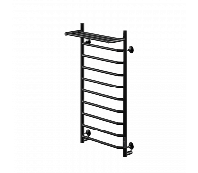 Полотенцесушитель электрический Comfysan Scola EC-10 100/40 с полкой, черный 