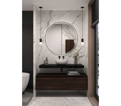 Столешница прямая Armadi Art FLAT NERO MARQUINA 121см 869-120-NM 