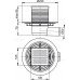 Душевой трап Alcadrain APV103 с решеткой хром 
