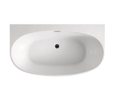 Ванна акриловая 170х88 Azario CAMBRIDGE CAM17289 пристенная, в комплекте с сифоном и металлической рамой  