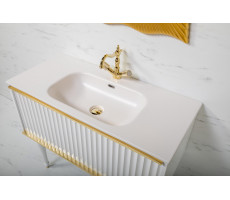 Тумба Armadi Art Canale 100 белая + Золото 843-100-WG 