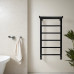 Полотенцесушитель водяной Comfysan Marte-K W-6 80/40 с полкой, черный 