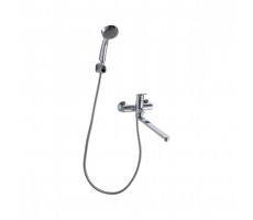 Смеситель для ванны c длинным изливом Bravat Drop F64898C-LB Хром 