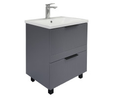 Тумба-умывальник Comforty Лима-60Н2 антрацит с раковиной Como 60 00-00019209 Тумба-умывальник Comforty Лима-60Н2 антрацит с раковиной Como 60 00-00019209