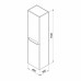 Шкаф-пенал IDDIS Edifice 40 подвесной белый EDI40W0i97 