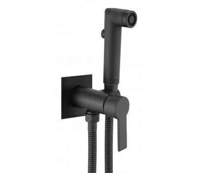 Смеситель скрытого монтажа с гигиеническим душем SMH06 BLACK ESKO 