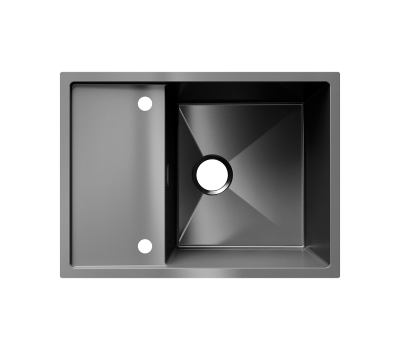 Мойка ULGRAN STEEL 680 Х 500, цвет «черная брашированная сталь» US 680-002 