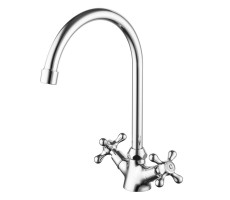 Смеситель для кухни Azario керамическая кран-букса, хром AZ-HU245899 
