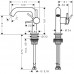 Смеситель для раковины Hansgrohe Tecturis S 73320000 хром 