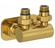 Модуль Сунержа угловой EU50  для водяных полотенцесушителей цвет-золото 03-1536-1234 