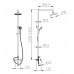 Душевая колонна со смесителем для ванны Bravat F6191238CP-A-RUS Хром 