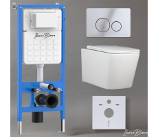 Комплект 3в1 IBERICA BLANCA инсталляция SILENCIO, унитаз TOLEDO ALTO белый, кнопка смыва INOX-O хром глянцевый (IB001.TLA.234.8131) Комплект 3в1 IBERICA BLANCA инсталляция SILENCIO, унитаз TOLEDO ALTO белый, кнопка смыва INOX-O хром глянцевый (IB001.TLA.234.8131)