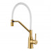 Смеситель для кухни с гибким изливом Shevanik S343G-1, золотой сатин