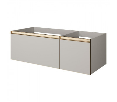 Тумба Armadi Art CASHMERE QUATRO 2 120см профиль MATT GOLD с подсветкой внутри 790-M2-120-CM-MG-LED 