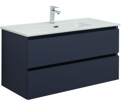 Тумба с раковиной Aquanet Вега 2.0 100 2 ящ. цв.маренго (раковина Flat) 00344759 Тумба с раковиной Aquanet Вега 2.0 100 2 ящ. цв.маренго (раковина Flat) 00344759