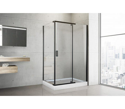 Душевой угол с поддоном Royal Bath  RB  HPV-T-BL 140х90х213 (прозрачное) черный 