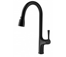 Смеситель для кухни с выдвижным изливом WONZON & WOGHAND, Черный матовый WW-AE54123-MB Смеситель для кухни с выдвижным изливом WONZON & WOGHAND, Черный матовый WW-AE54123-MB
