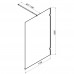 Душевая перегородка 110x195 см AM.PM X-Joy W94UWI-110-F1-BTE Стекло прозрачное; профиль ченый 