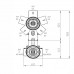 Смеситель для душа BOSSINI Cube Z00062.094 Никель 