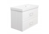 Тумба под раковину подвесная La Fenice Cubo TWIN FNC-01-CUB-B-90-2, белая  Тумба под раковину подвесная La Fenice Cubo TWIN FNC-01-CUB-B-90-2, белая