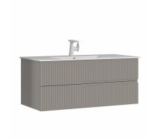 Тумба с раковиной ORKA Moonlight 120 подвесная, бежевый матовый 5001508 