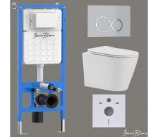 Комплект 3в1 IBERICA BLANCA инсталляция SILENCIO, унитаз BURGOS ALTO белый, кнопка смыва ESTI-O хром матовый (IB001.BRA.234.824) Комплект 3в1 IBERICA BLANCA инсталляция SILENCIO, унитаз BURGOS ALTO белый, кнопка смыва ESTI-O хром матовый (IB001.BRA.234.824)