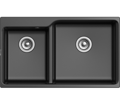 Мойка Rivelato кварц  Axel 90D  2-чаш  870*520  X-90D nero 