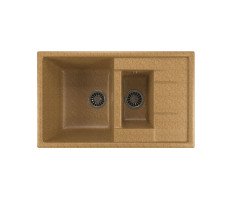 Мойка из искусственного мрамора MIXLINE ML-GM22 49,5x77 525173 бежевый Мойка из искусственного мрамора MIXLINE ML-GM22 49,5x77 525173 бежевый