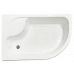 Душевой угол с поддоном Royal Bath RB 8120BK-T (прозрачное) левый белый 
