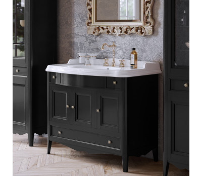 Комплект мебели TW collection VERONICA VER6105-NERO/cromo+AR874bi*1 комплект Дерево Комплект мебели TW collection VERONICA VER6105-NERO/cromo+AR874bi*1 комплект Дерево