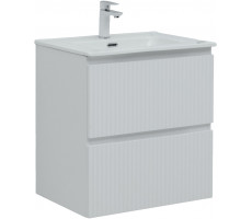 Тумба с раковиной Aquanet Джейн 60 цв.белый матовый (раковина Flat) 00332546 Тумба с раковиной Aquanet Джейн 60 цв.белый матовый (раковина Flat) 00332546