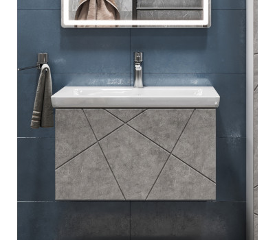 Тумба VIGO Geometry под раковину Geometry 700-0-1 Como навесная бетон 034 бетон  