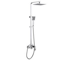 Душевая стойка ABBER Wasserfall AF8616 с изливом, хром 