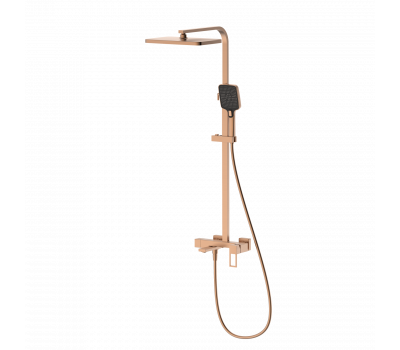 Душевая система со смесителем DQ Dortmund браш.роз.золото DA1713733 