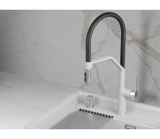 Смеситель для кухни GRANULA 9012, АРКТИК (БЕЛЫЙ) 