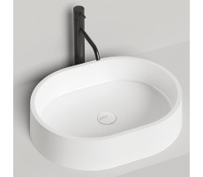 Раковина накладная Salini Gloria 1102211M S-stone Белый матовый 