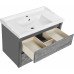 Тумба ASB-Woodline Лорена 80 под умывальник Мелана 80 (12201) серый Тумба ASB-Woodline Лорена 80 под умывальник Мелана 80 (12201) серый