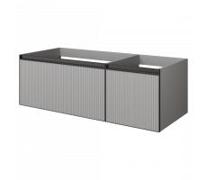 Тумба Armadi Art QUATRO 2 120см LUNA FUGA профиль ANTHRACITE 790-M2-120-L-RIB-A Тумба Armadi Art QUATRO 2 120см LUNA FUGA профиль ANTHRACITE 790-M2-120-L-RIB-A