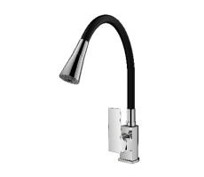 Смеситель для кухни с гибким изливом Prohanss P61.4406, хром 