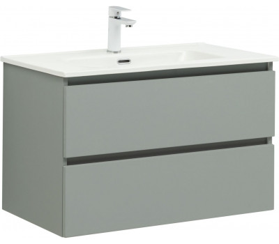 Тумба с раковиной Aquanet Вега 2.0 80 2 ящ. цв.мисти грин (раковина Flat) 00344769 Тумба с раковиной Aquanet Вега 2.0 80 2 ящ. цв.мисти грин (раковина Flat) 00344769